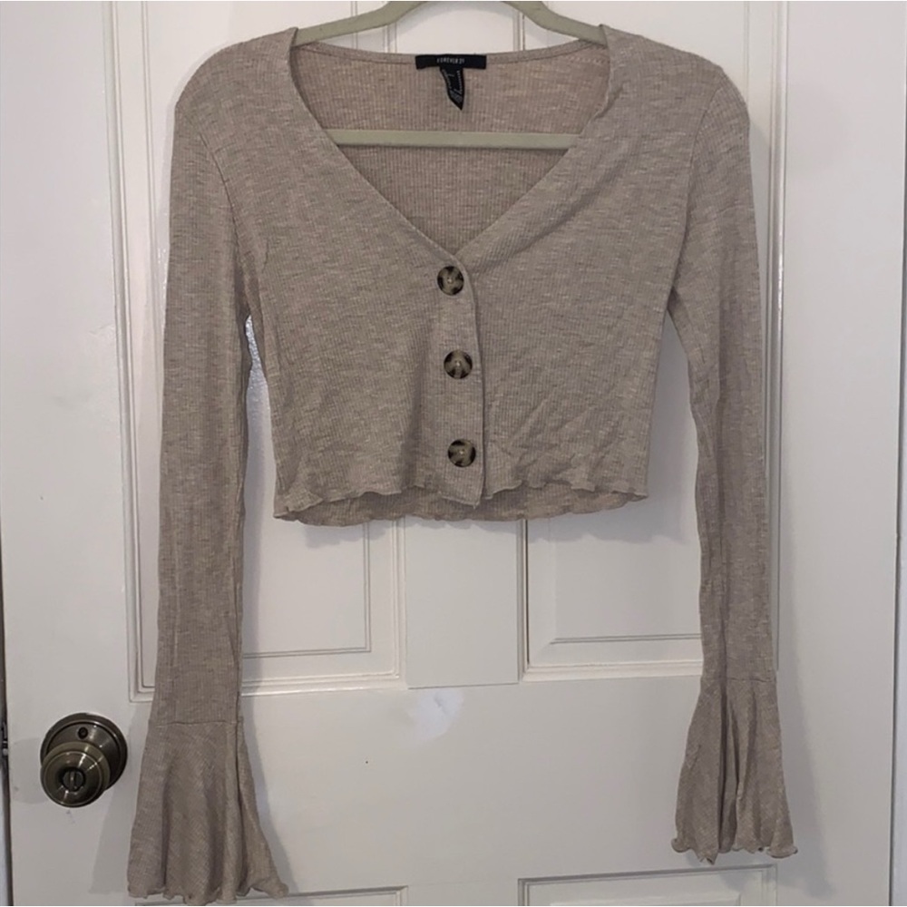 Bell Sleeve Henley Top